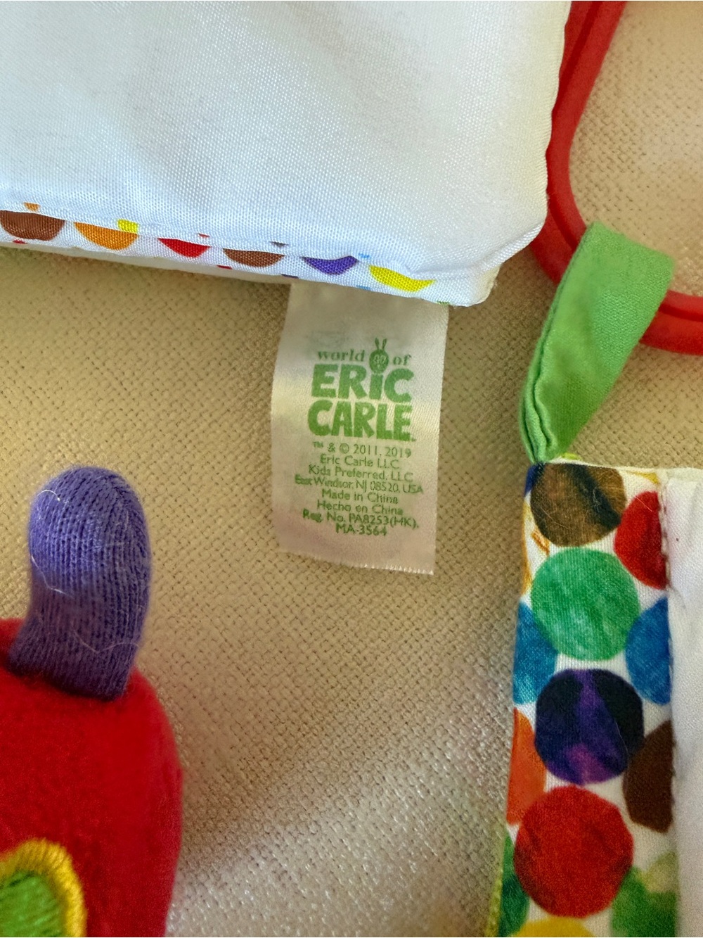 The Very Hungry Caterpillar 5 piece lot Baby soft book rattle toy tether toy - Picture 5 of 13